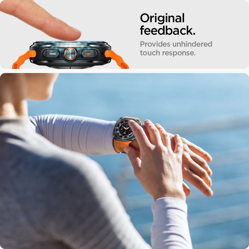 TVRDENÉ SKLO SPIGEN GLAS.TR ”EZ-FIT” 2-PACK GALAXY WATCH ULTRA (47 MM) CLEAR