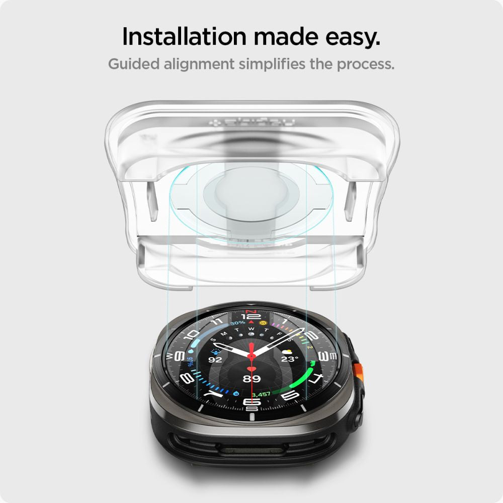 TVRDENÉ SKLO SPIGEN GLAS.TR ”EZ-FIT” 2-PACK GALAXY WATCH ULTRA (47 MM) CLEAR