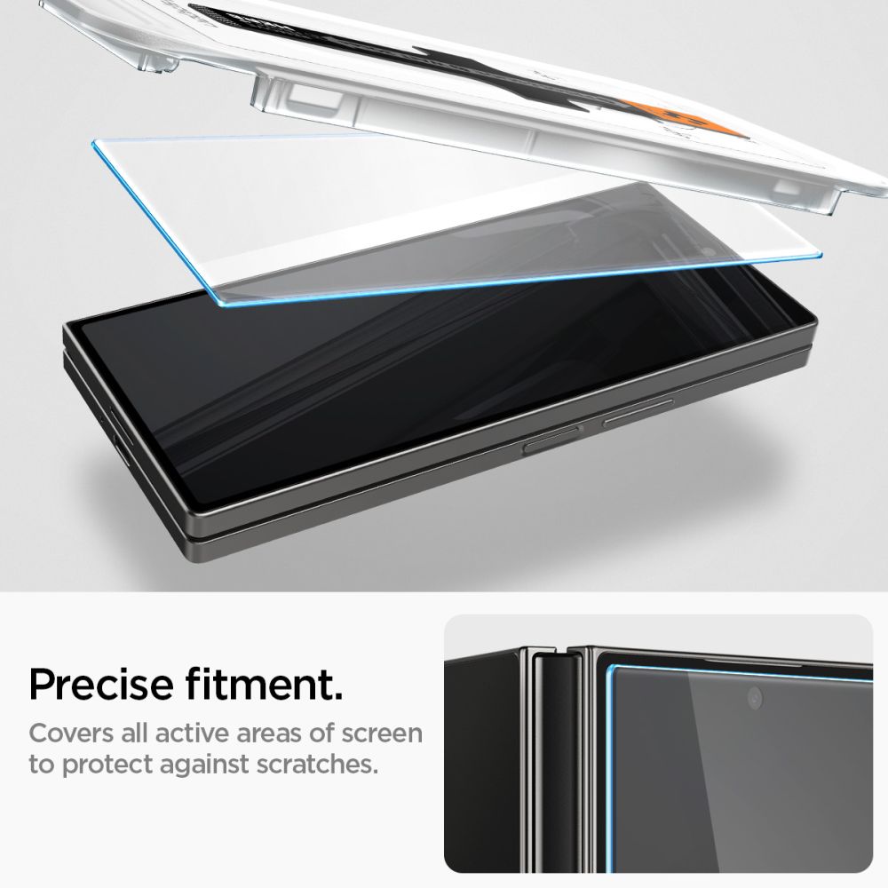 2X TVRDENÉ SKLO NA SAMSUNG GALAXY Z FOLD 6 SPIGEN GLAS.TR ”EZ FIT” 2-PACK CLEAR