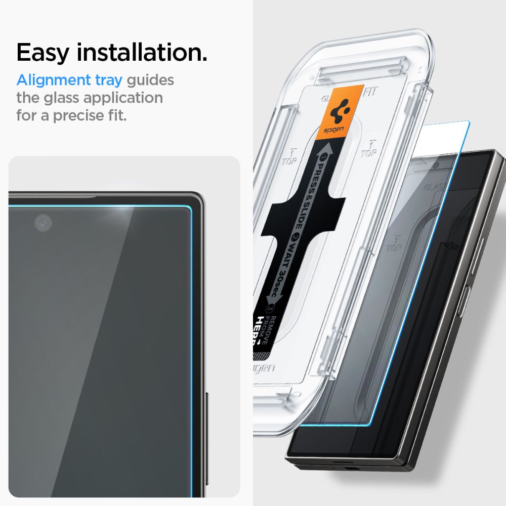 2X TVRDENÉ SKLO NA SAMSUNG GALAXY Z FOLD 6 SPIGEN GLAS.TR ”EZ FIT” 2-PACK CLEAR