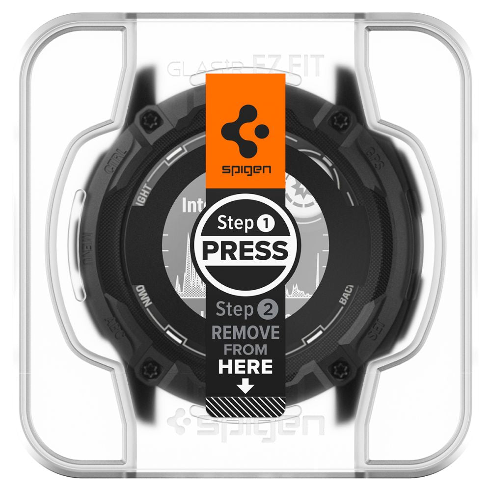 TVRDENÉ SKLO NA GARMIN INSTINCT 2X SOLAR SPIGEN GLAS.TR ”EZ FIT” 2-PACK CLEAR