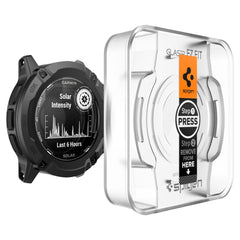 TVRDENÉ SKLO NA GARMIN INSTINCT 2X SOLAR SPIGEN GLAS.TR ”EZ FIT” 2-PACK CLEAR