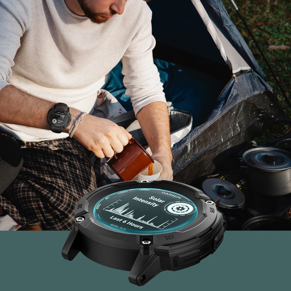 TVRDENÉ SKLO NA GARMIN INSTINCT 2X SOLAR SPIGEN GLAS.TR ”EZ FIT” 2-PACK CLEAR