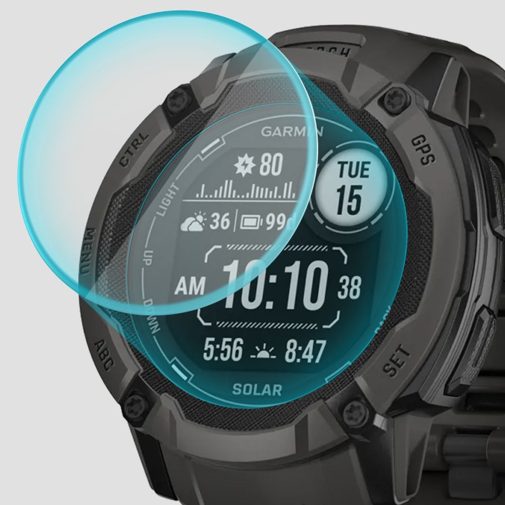 TVRDENÉ SKLO NA GARMIN INSTINCT 2X SOLAR SPIGEN GLAS.TR ”EZ FIT” 2-PACK CLEAR