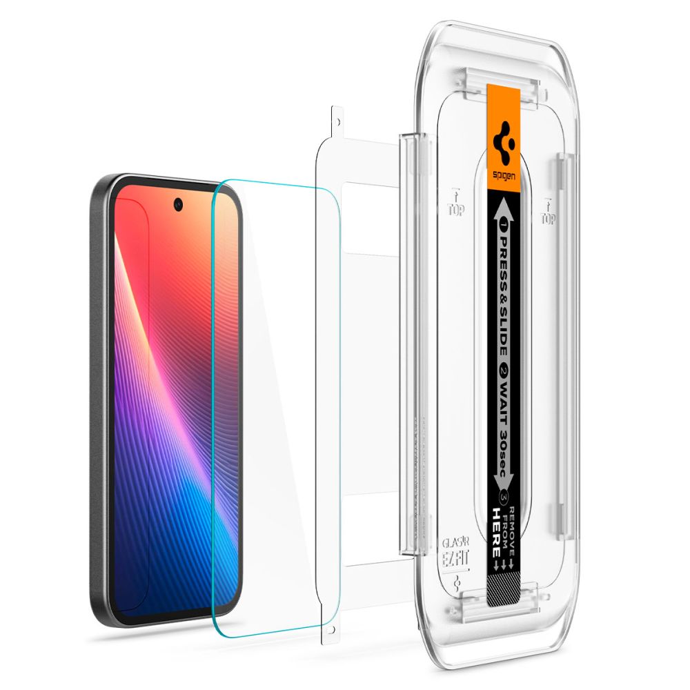 TVRDENÉ SKLO SPIGEN GLAS.TR ”EZ FIT” 2-PACK GOOGLE PIXEL 9A CLEAR