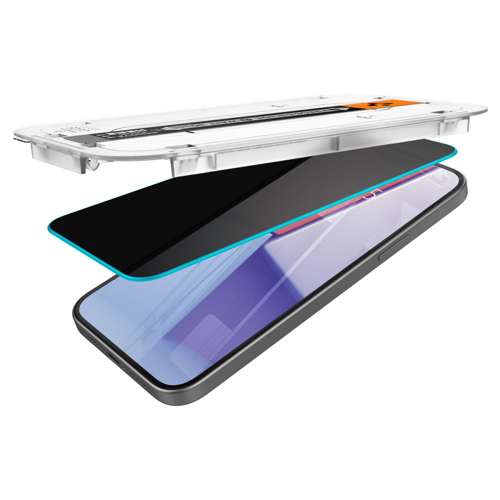 TVRĐENO STAKLO SPIGEN GLAS.TR ”EZ FIT” 2-PACK IPHONE 15 PLUS PRIVATNOST