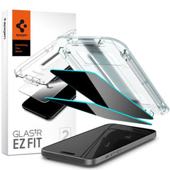 TVRĐENO STAKLO SPIGEN GLAS.TR ”EZ FIT” 2-PACK IPHONE 15 PLUS PRIVATNOST