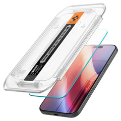 2X TVRDENÉ SKLO SPIGEN GLAS.TR ”EZ FIT” 2-PACK IPHONE 16 PRO CLEAR