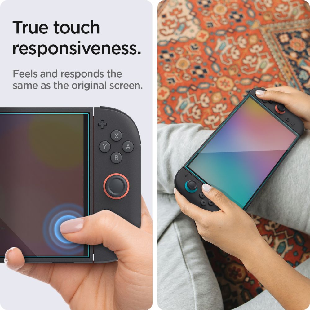 TVRDENÉ SKLO SPIGEN GLAS.TR ”EZ FIT” 2-PACK NINTENDO SWITCH 2 CLEAR