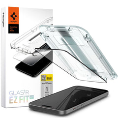 TVRĐE STAKLO SPIGEN GLAS.TR "EZ FIT" FC IPHONE 15 CRNA 