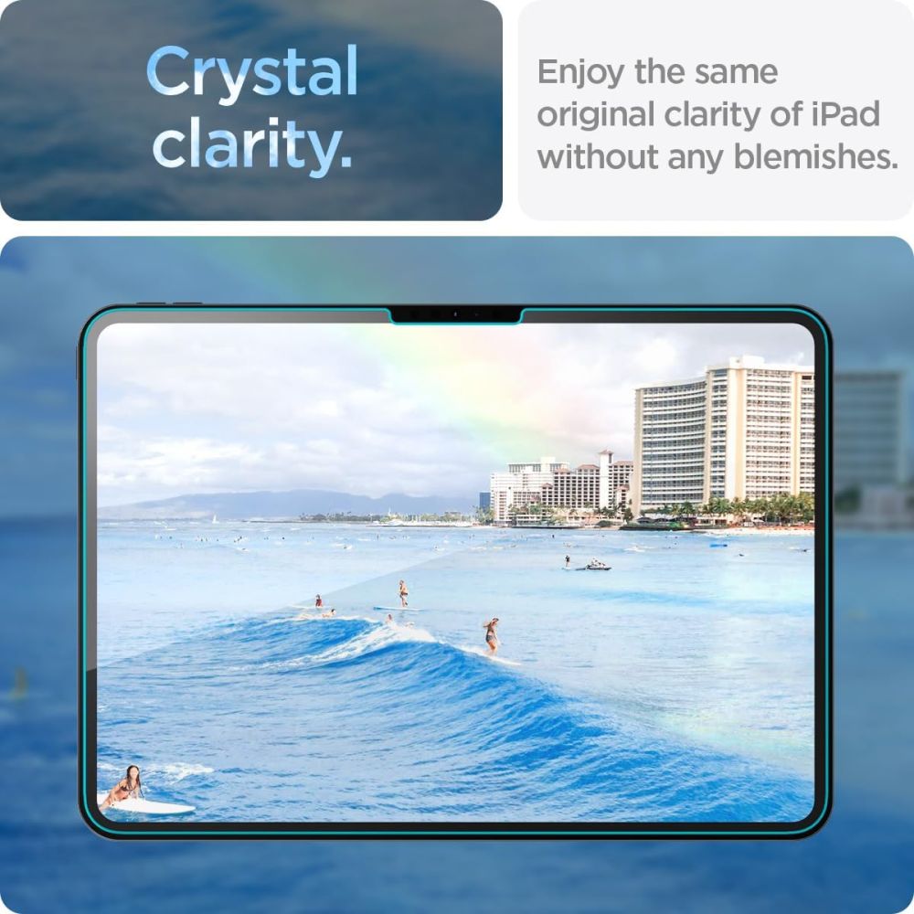 TVRĐENO STAKLO ZA IPAD PRO 11 5 / 2024 SPIGEN GLAS.TR ”EZ FIT” PROZIRNO