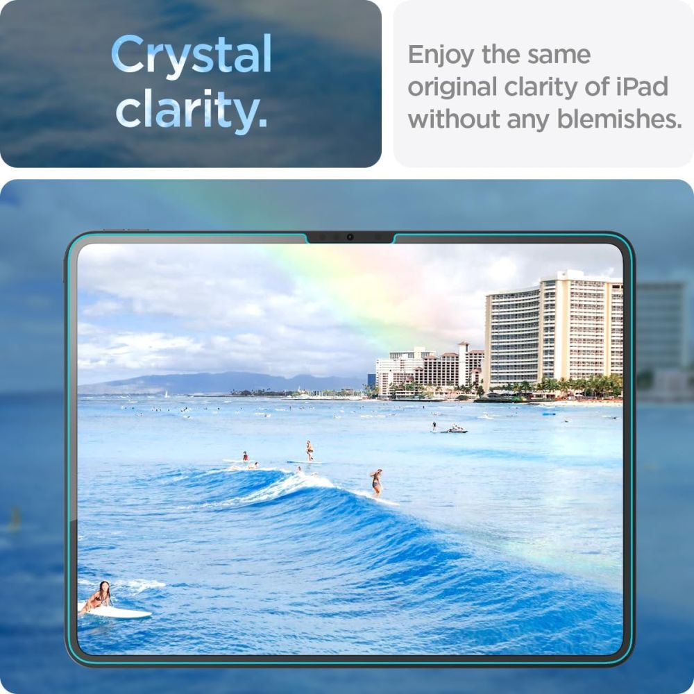 TVRĐE STAKLO ZA IPAD PRO 13 7 / 2024 SPIGEN GLAS.TR ”EZ FIT” PROZIRNO
