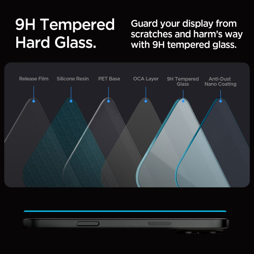  STAKLO SPIGEN GLAS.TR "EZ FIT" IPHONE 16 PRO JASNO