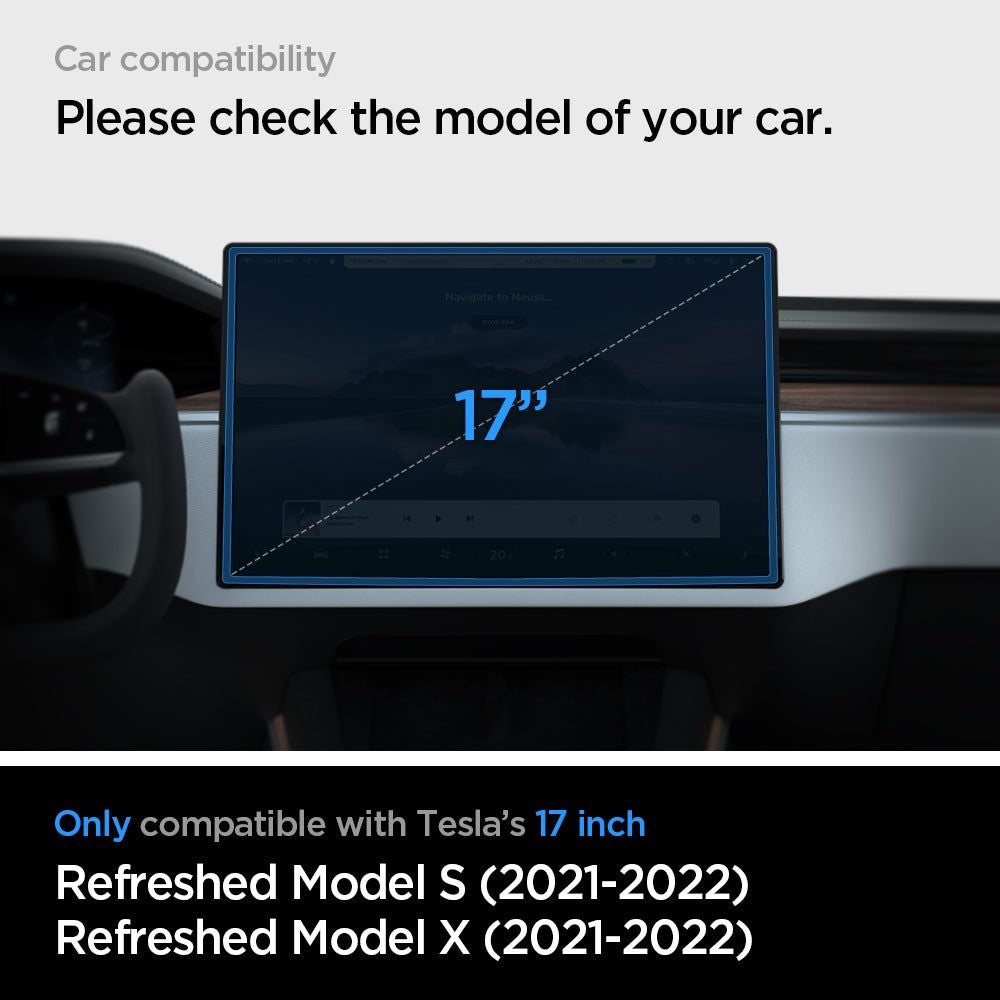 TVRDENÉ SKLO  SPIGEN GLASS FC ”EZ FIT” TESLA MODEL X 2022 / MODEL S 2021 BLACK
