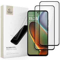 TVRDENÉ SKLO TECH-PROTECT GLASS FIT+ 2-PACK MOTOROLA MOTO G15 / G15 POWER / G05 / E15 BLACK
