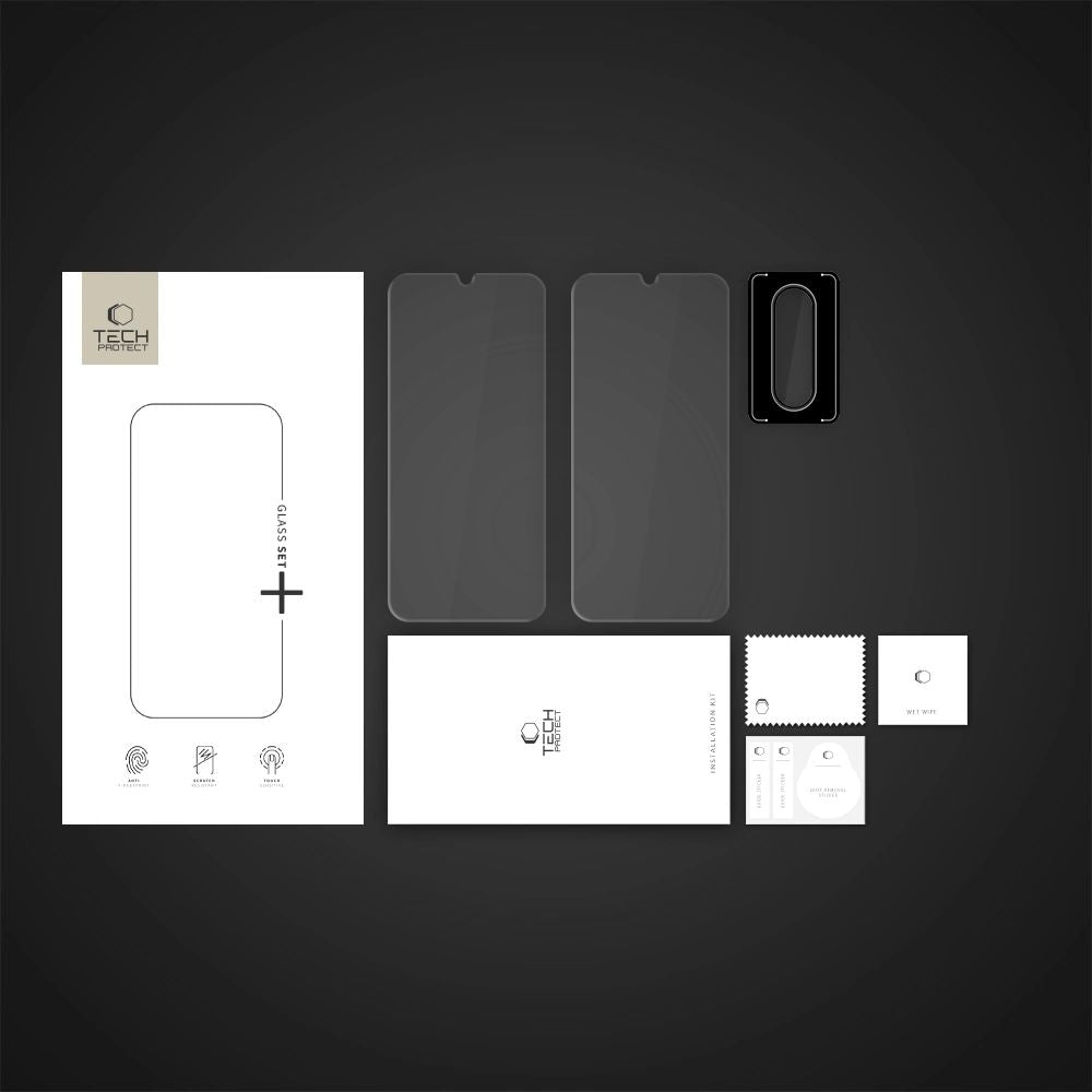 TVRĐENO STAKLO TECH-PROTECT GLASS SET+ GALAXY A26 5G PROZIRNO