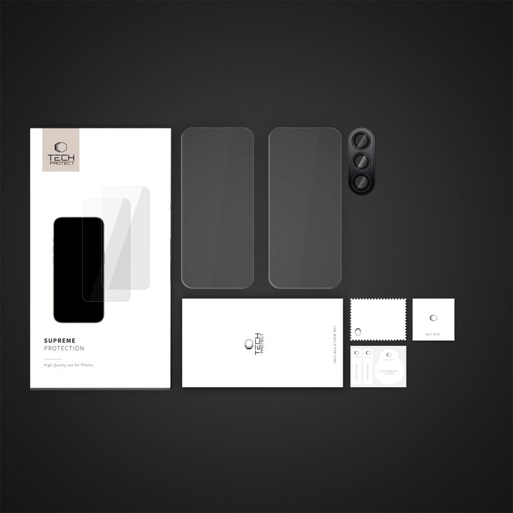 TVRĐENO STAKLO TECH-PROTECT SUPREME SET GALAXY S24 FE PROZIRNO