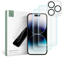 TVRĐE STAKLO TECH-PROTECT SUPREME SET IPHONE 15 PRO MAX PROZIRNO 