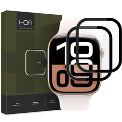 TVRDENÉ SKLO HOFI HYBRID PRO+ 2-PACK APPLE WATCH 10 (42 MM) BLACK
