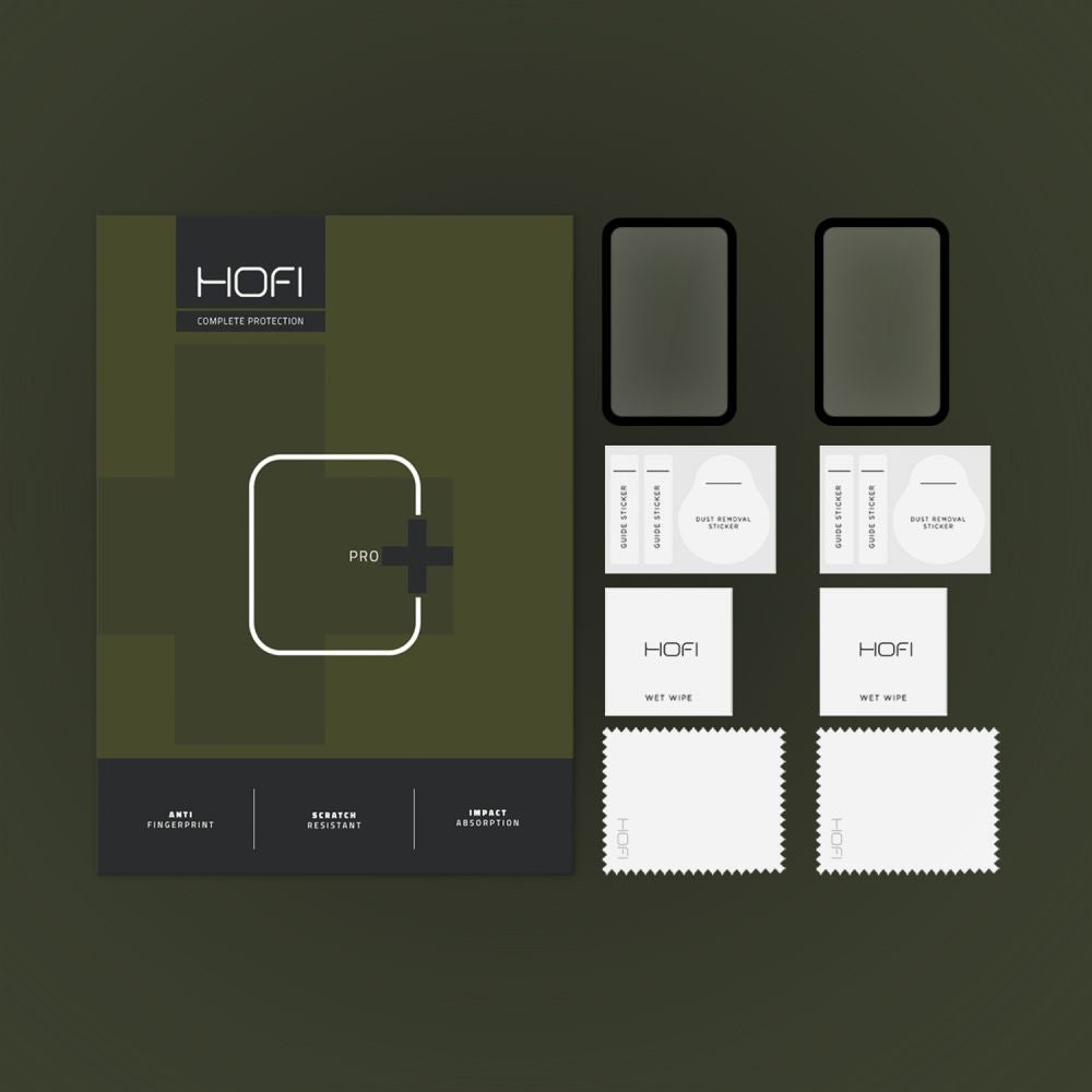 2X TVRDENÉ SKLO HOFI HYBRID PRO+ 2-PACK GALAXY FIT 3 BLACK
