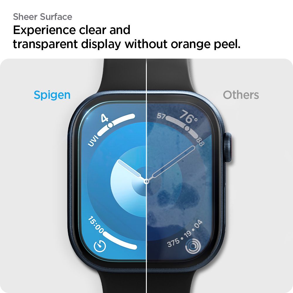 TVRDENÉ SKLO SPIGEN ELITE SHIELD ”EZ FIT” 2-PACK APPLE WATCH 10 (46 MM) CLEAR