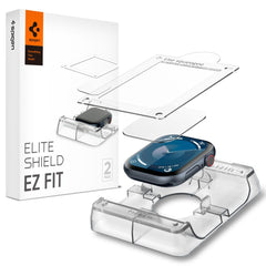 TVRDENÉ SKLO SPIGEN ELITE SHIELD ”EZ FIT” 2-PACK APPLE WATCH 10 (46 MM) CLEAR