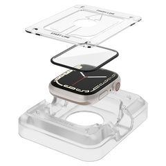 2X TVRDENÉ SKLO NA APPLE WATCH 45 MM SPIGEN PROFLEX ”EZ FIT” 2-PACK CLEAR