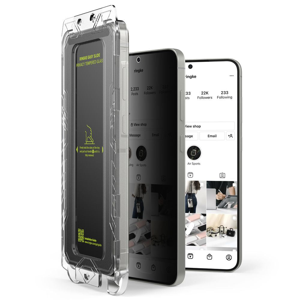 TVRDENÉ SKLO RINGKE EASY SLIDE 2-PACK GALAXY S25 PRIVACY