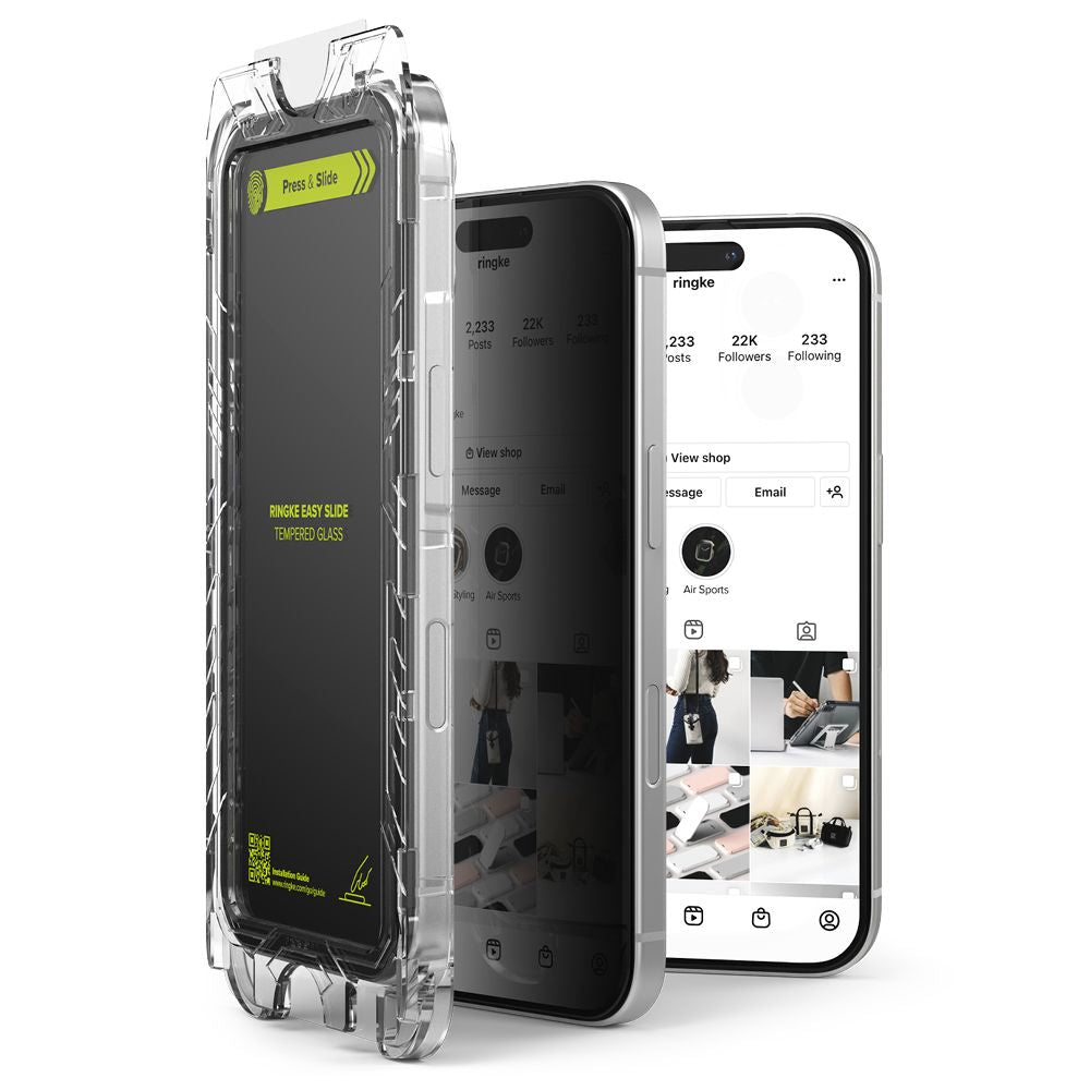 TVRĐENO STAKLO RINGKE EASY SLIDE 2-PACK IPHONE 16 PRO PRIVATNOST