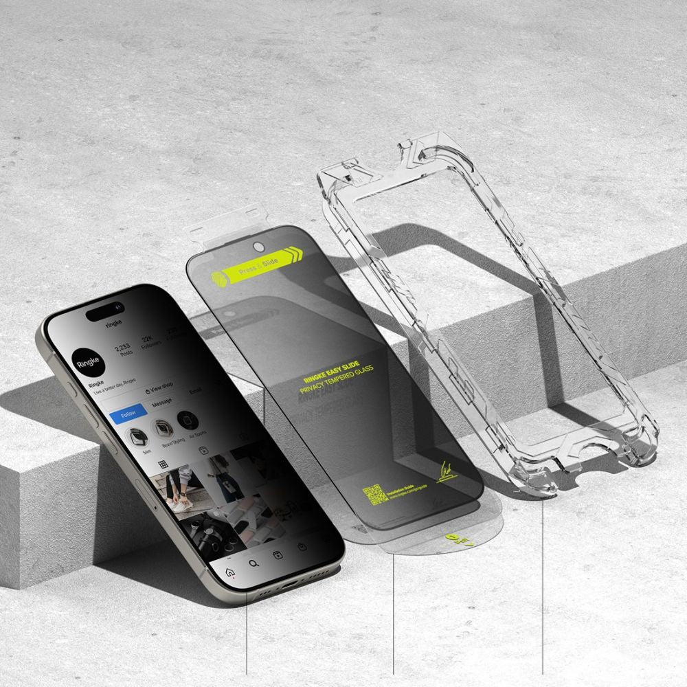 TVRĐENO STAKLO RINGKE EASY SLIDE 2-PACK IPHONE 16 PRO PRIVATNOST