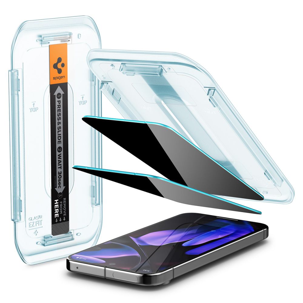 TVRĐENO STAKLO SPIGEN GLAS.TR "EZ FIT" 2-PACK GOOGLE PIXEL 9 / 9 PRO 