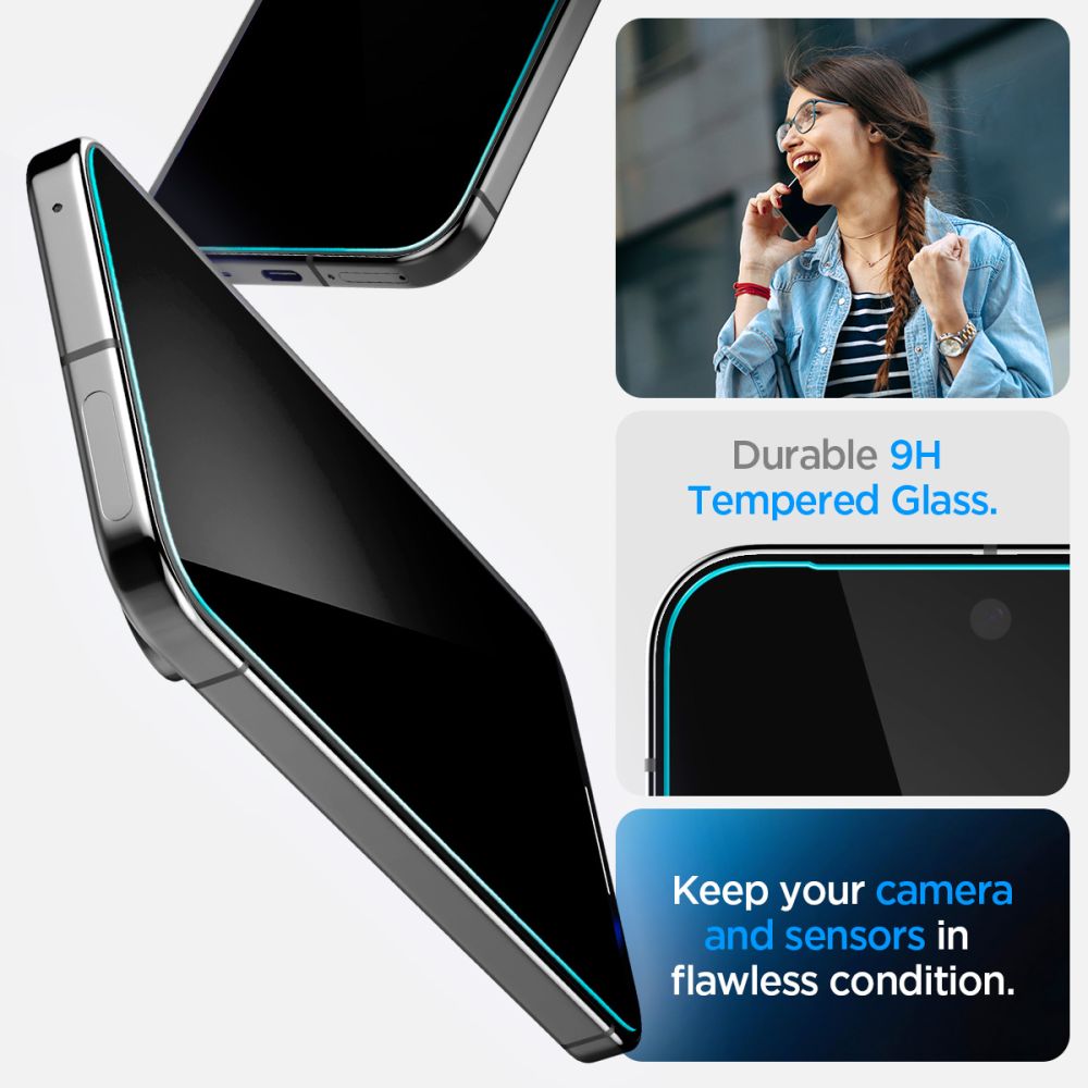 TVRĐENO STAKLO SPIGEN GLAS.TR "EZ FIT" 2-PACK GOOGLE PIXEL 9 / 9 PRO 