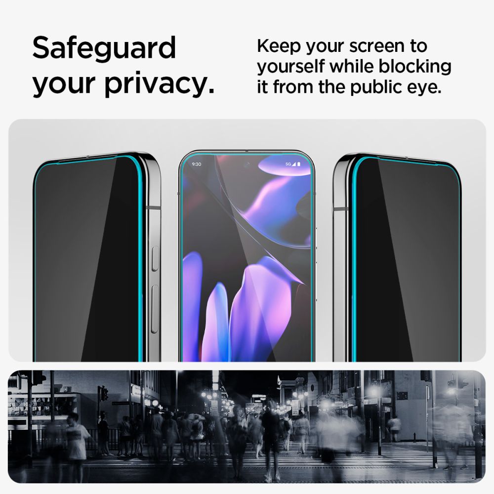 TVRĐENO STAKLO SPIGEN GLAS.TR "EZ FIT" 2-PACK GOOGLE PIXEL 9 / 9 PRO 