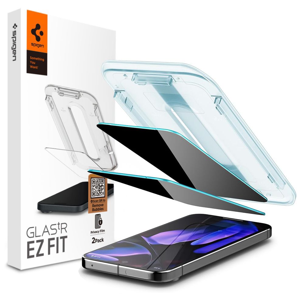 TVRĐENO STAKLO SPIGEN GLAS.TR "EZ FIT" 2-PACK GOOGLE PIXEL 9 / 9 PRO 