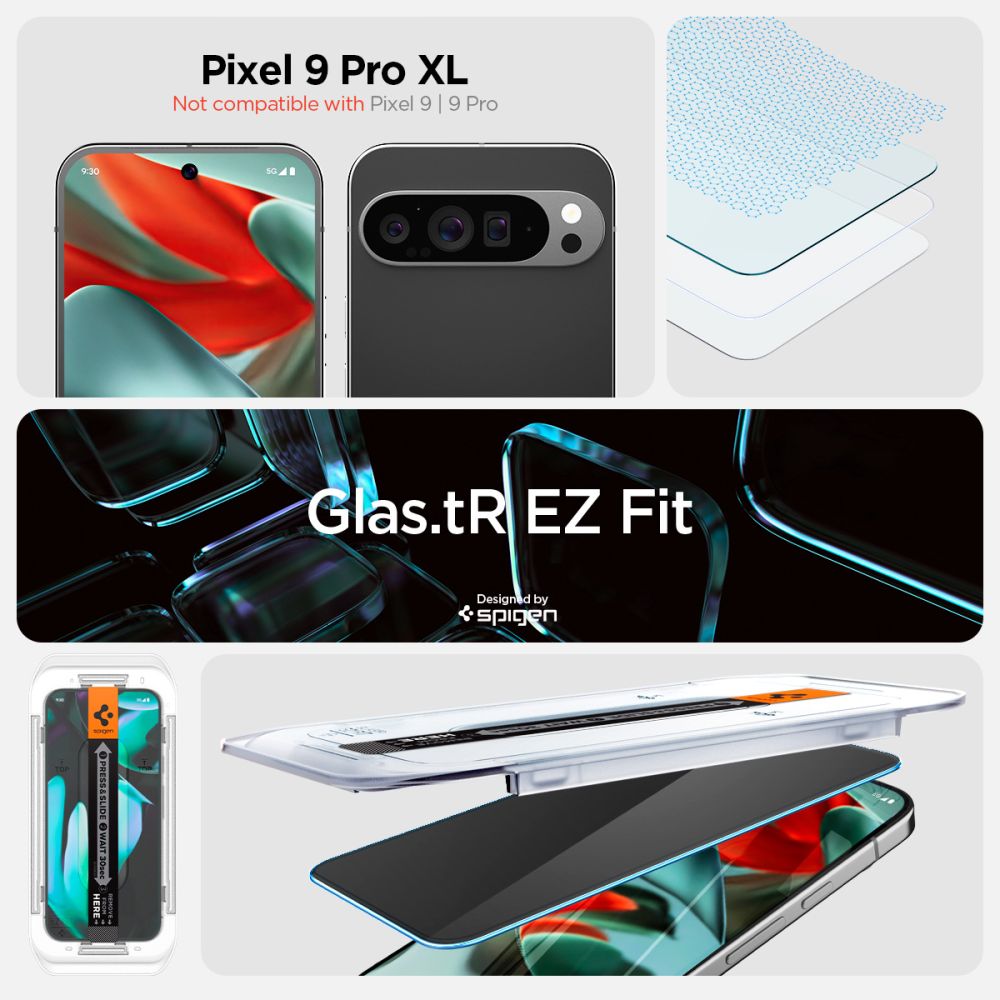 TVRĐENO STAKLO SPIGEN GLAS.TR "EZ FIT" 2-PACK GOOGLE PIXEL 9 PRO XL  PRIVATNOST