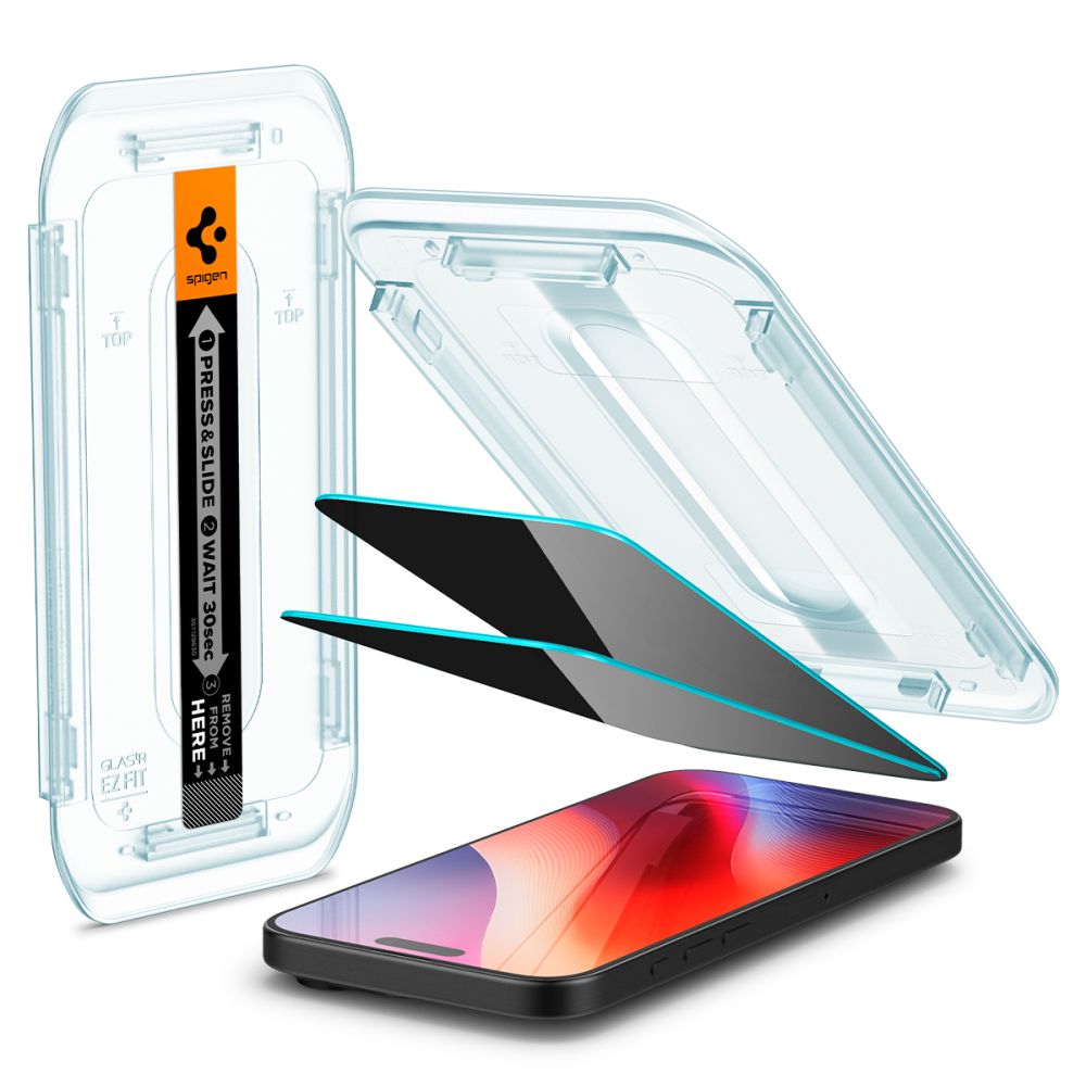 TVRĐENO STAKLO SPIGEN GLAS.TR ”EZ FIT” 2-PACK IPHONE 16 PRO MAX PRIVATNOST