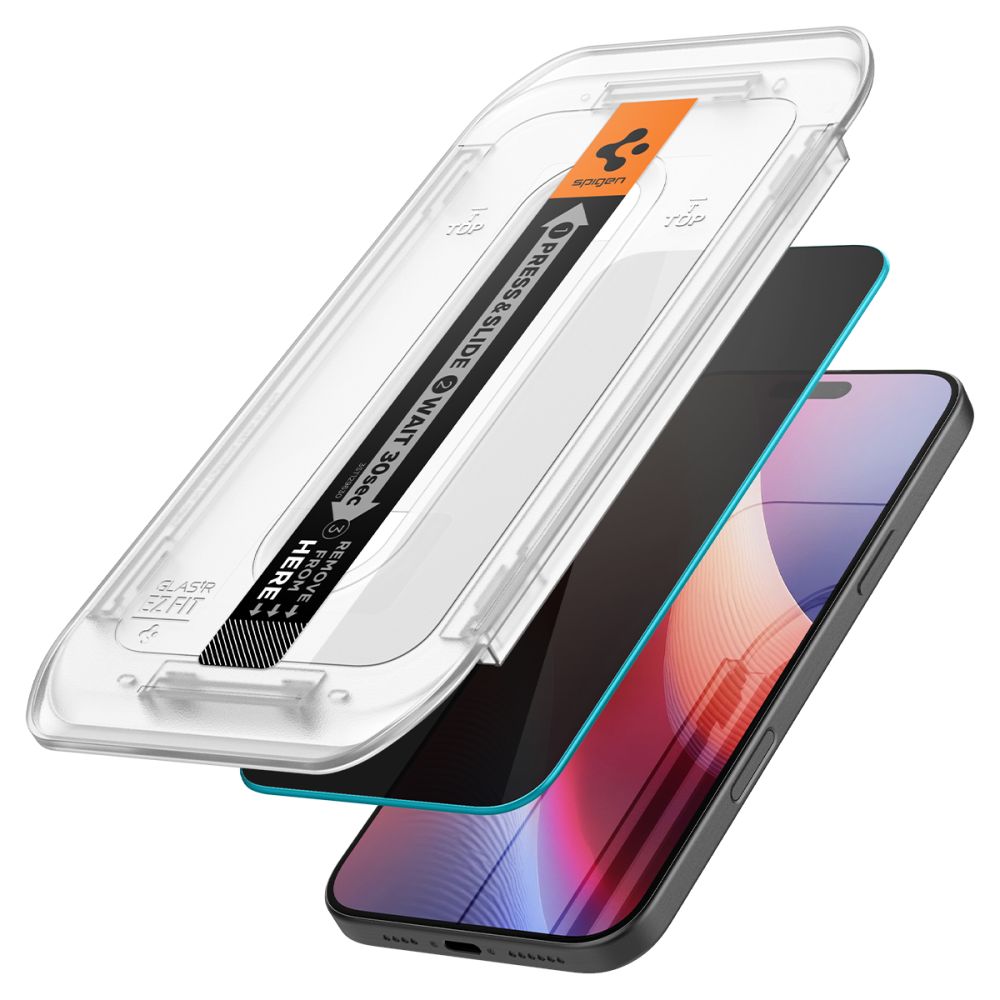 TVRĐENO STAKLO SPIGEN GLAS.TR ”EZ FIT” 2-PACK IPHONE 16 PRO MAX PRIVATNOST