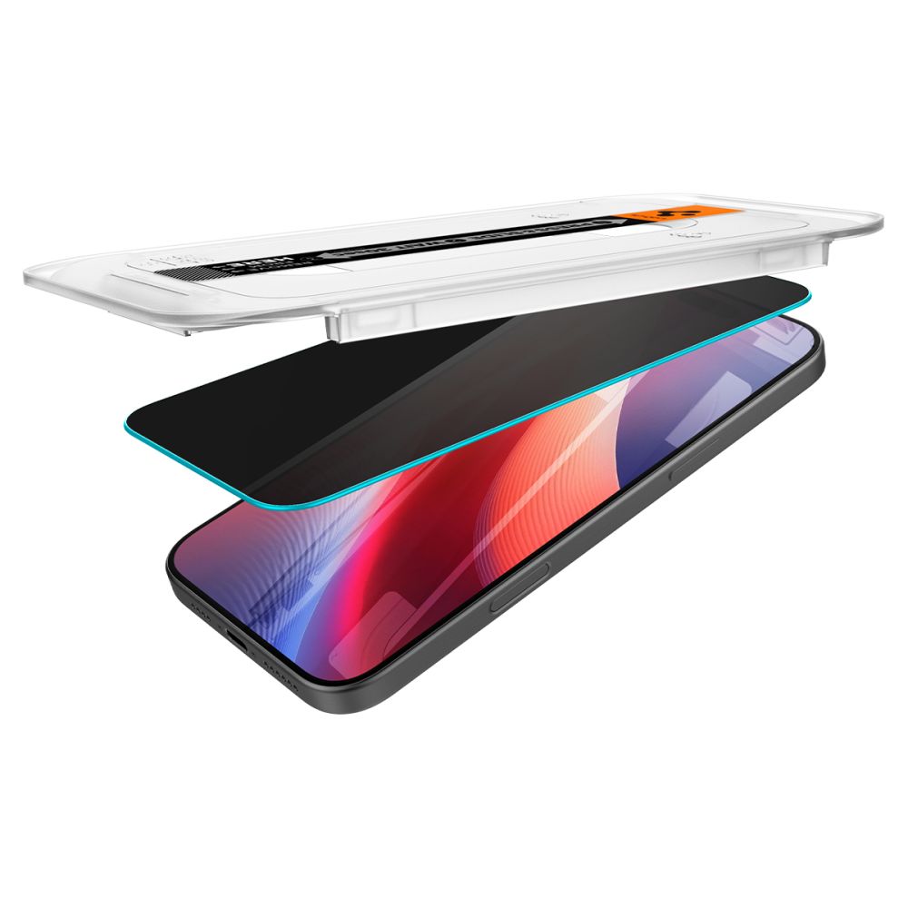 TVRĐENO STAKLO SPIGEN GLAS.TR ”EZ FIT” 2-PACK IPHONE 16 PRO MAX PRIVATNOST