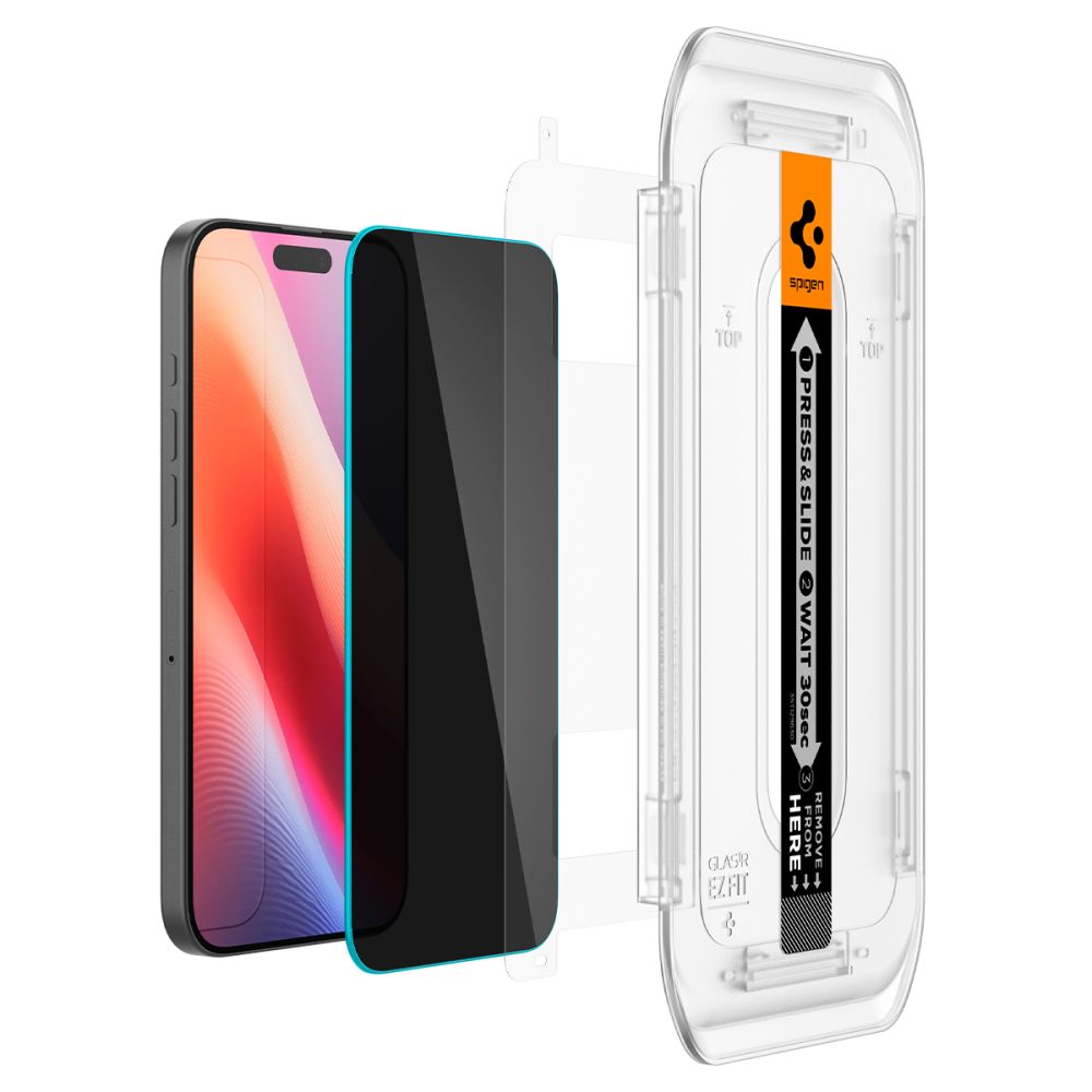 TVRĐENO STAKLO SPIGEN GLAS.TR ”EZ FIT” 2-PACK IPHONE 16 PRO MAX PRIVATNOST
