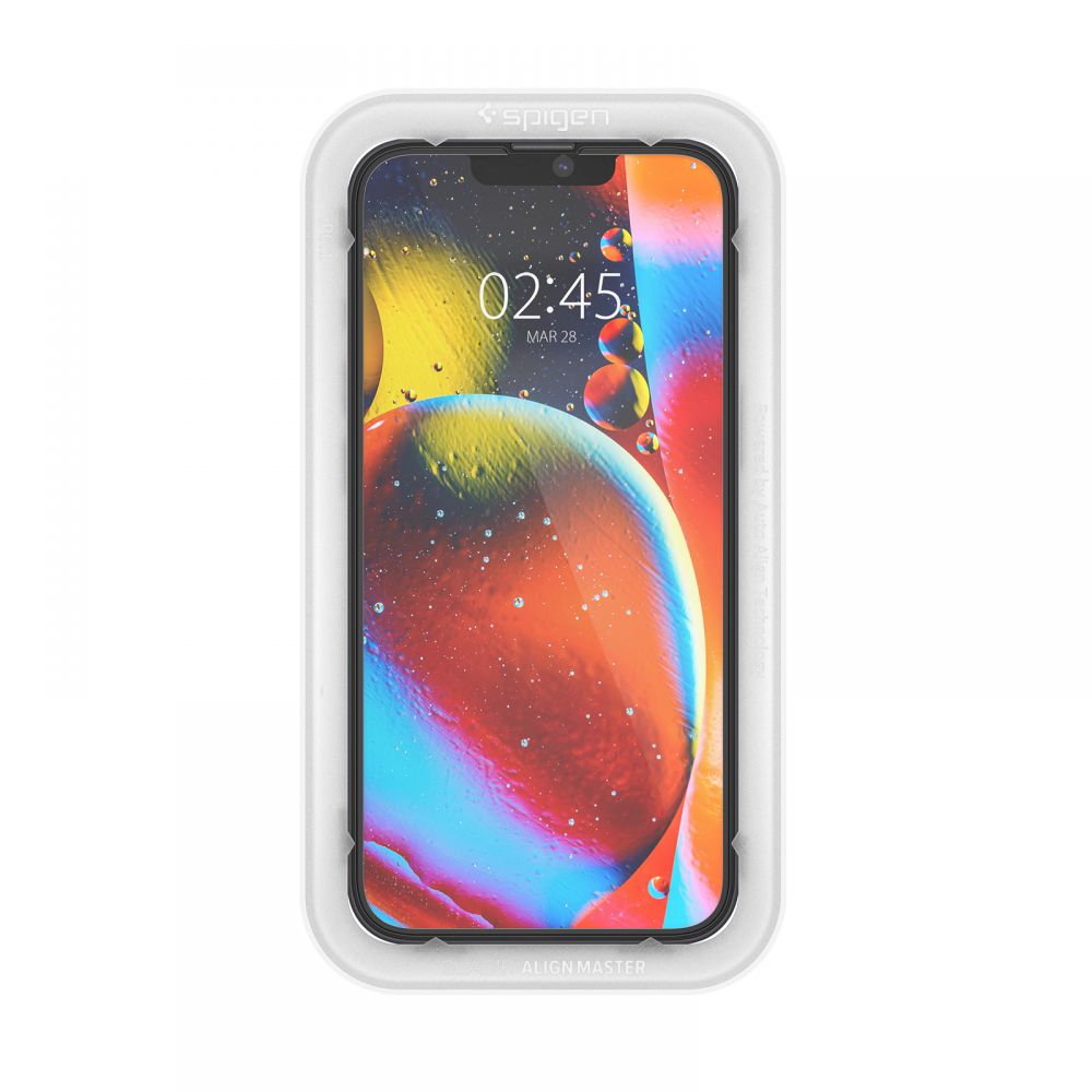 2X TVRDENÉ SKLO  SPIGEN ALM GLASS FC 2-PACK IPHONE 13 / 13 PRO BLACK