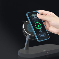 BEZDRÔTOVÁ NABÍJAČKA 3IN1 TECH-PROTECT A12 MAGNETIC MAGSAFE WIRELESS CHARGER BLACK