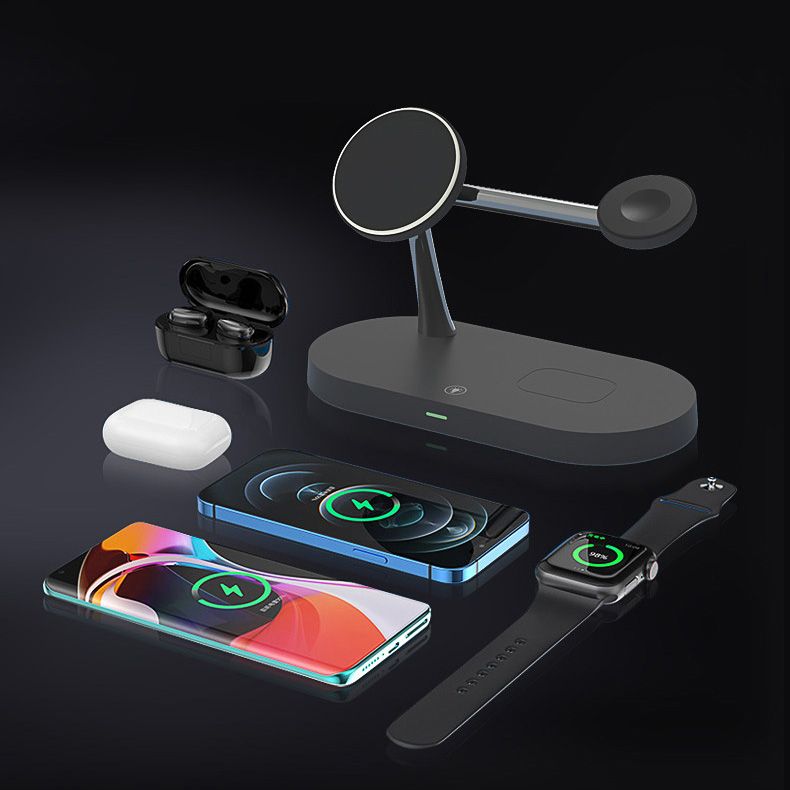 BEZDRÔTOVÁ NABÍJAČKA 3IN1 TECH-PROTECT A12 MAGNETIC MAGSAFE WIRELESS CHARGER BLACK