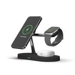 BEZDRÔTOVÁ NABÍJAČKA 3IN1 TECH-PROTECT A12 MAGNETIC MAGSAFE WIRELESS CHARGER BLACK
