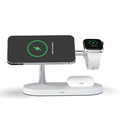 BEZDRÔTOVÁ NABÍJAČKA 3IN1 TECH-PROTECT A12 MAGNETIC MAGSAFE WIRELESS CHARGER WHITE