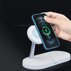 BEZDRÔTOVÁ NABÍJAČKA 3IN1 TECH-PROTECT A12 MAGNETIC MAGSAFE WIRELESS CHARGER WHITE