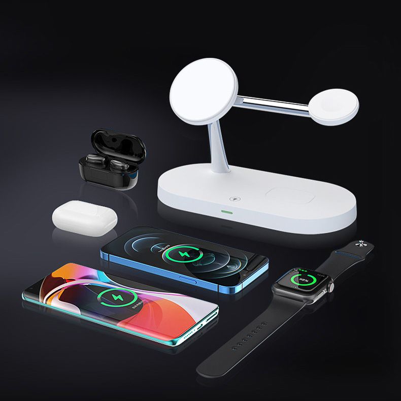 BEZDRÔTOVÁ NABÍJAČKA 3IN1 TECH-PROTECT A12 MAGNETIC MAGSAFE WIRELESS CHARGER WHITE