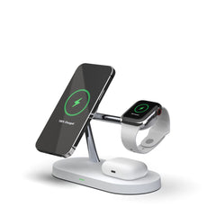 BEZDRÔTOVÁ NABÍJAČKA 3IN1 TECH-PROTECT A12 MAGNETIC MAGSAFE WIRELESS CHARGER WHITE