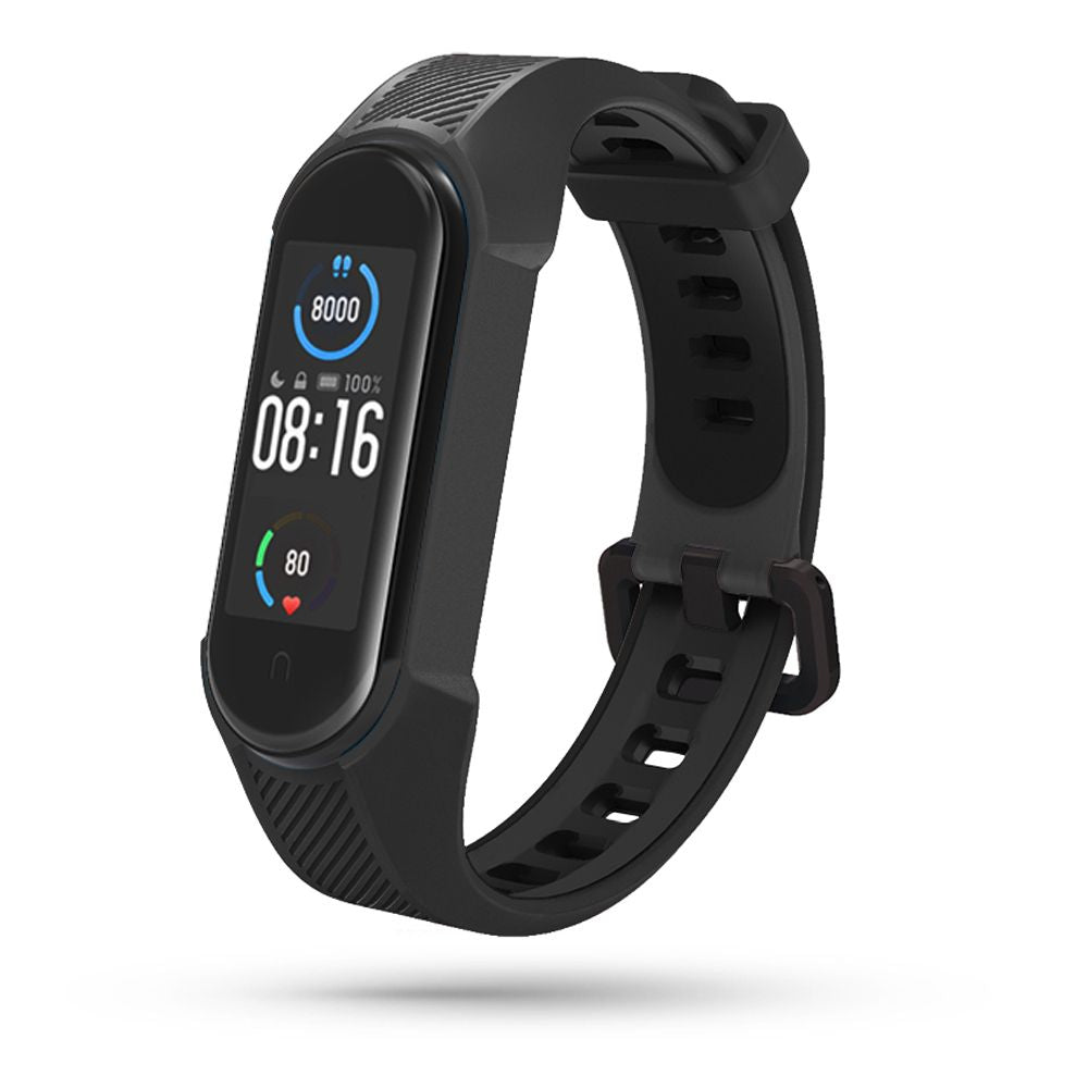 REMIENOK NA XIAOMI MI SMART BAND 5 / 6 / 6 NFC HEYBAND SHIELD BLACK