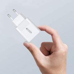 SIEŤOVÁ NABÍJAČKA NA MOBIL A TABLET TECH-PROTECT C20W 2-PORT NETWORK CHARGER PD20W BLACK