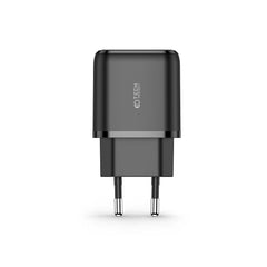 MREŽNI PUNJAČ ZA MOBILNE TELEFONE I TABLETE TECH-PROTECT C20W 2-PORT MREŽNI PUNJAČ PD20W/QC3.0 CRNI